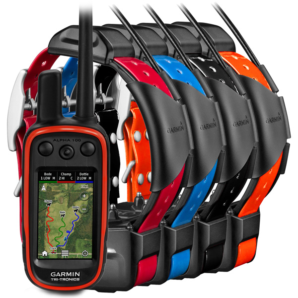 Garmin Alpha 100 + 4 x TT15 Collier GPS Suivi de chiens. Pour la chasse