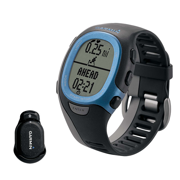 Garmin Forerunner Fr 60 FR60 with Foot Pod Blue Black Mens Sport