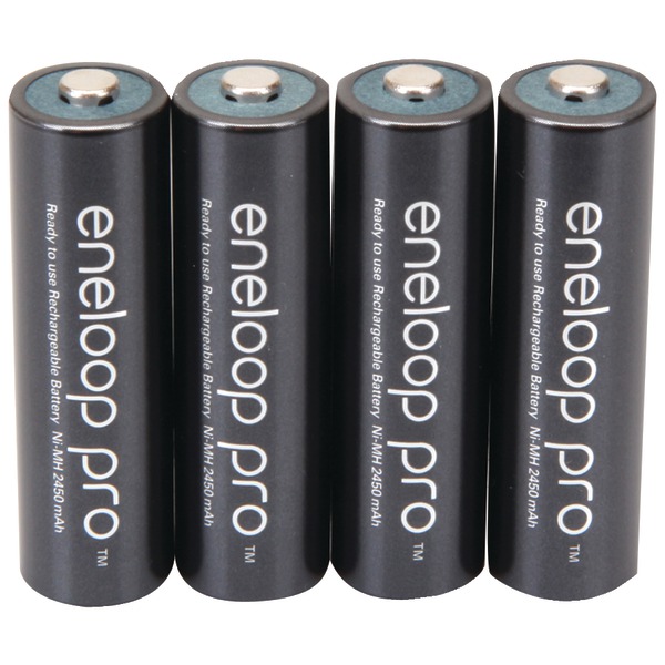 Panasonic eneloop pro AA Rechargeable NiMH Batteries BK-3HCCA4BA