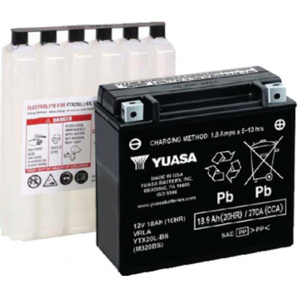  Yuasa YTX20L-BS Battery : Automotive